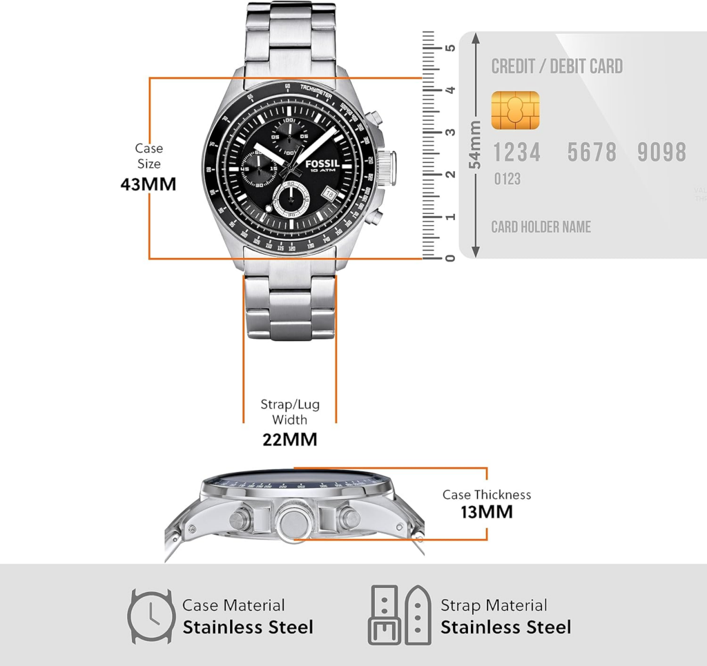 Decker Chronograph Stainless Steel Watch