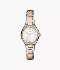 Eevie Three-Hand Date Two-Tone Stainless Steel Watch