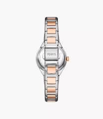 Eevie Three-Hand Date Two-Tone Stainless Steel Watch