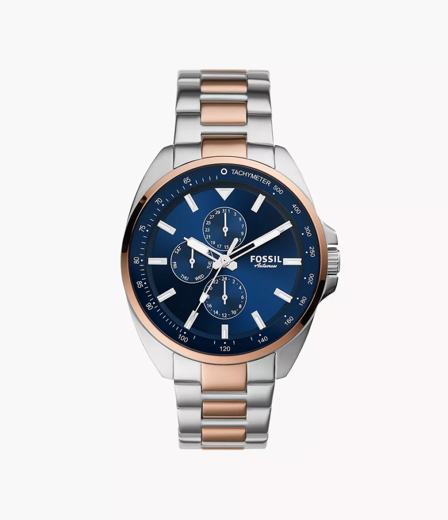 Autocross Multifunction Two-Tone Stainless Steel Watch